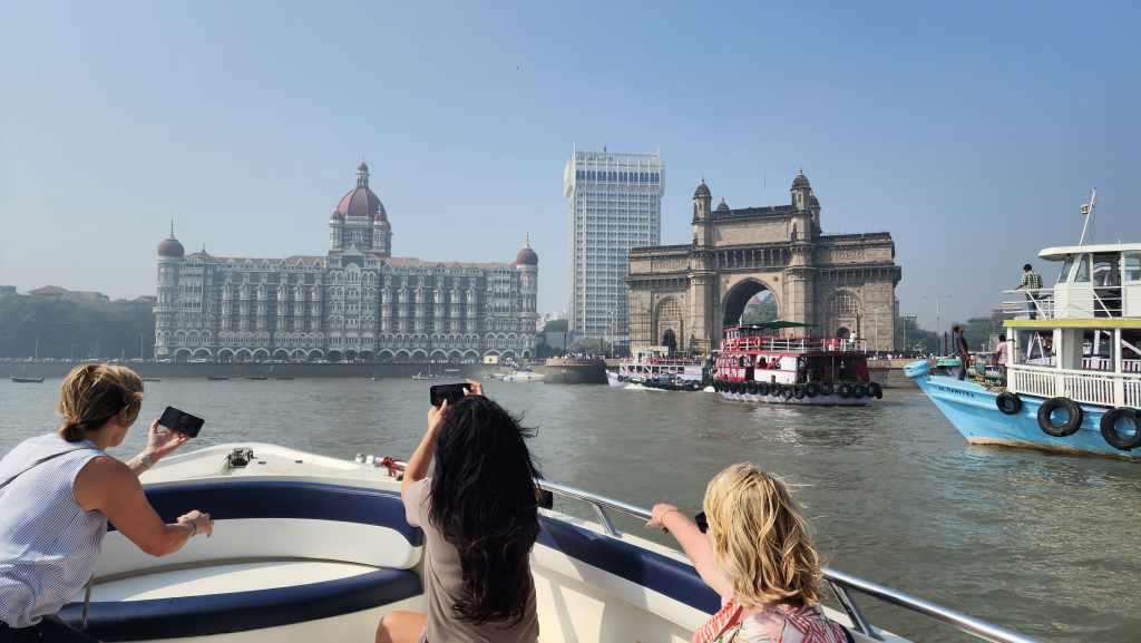 Elephanta Caves tour by speedboat starting near Gateway of India Mumbai